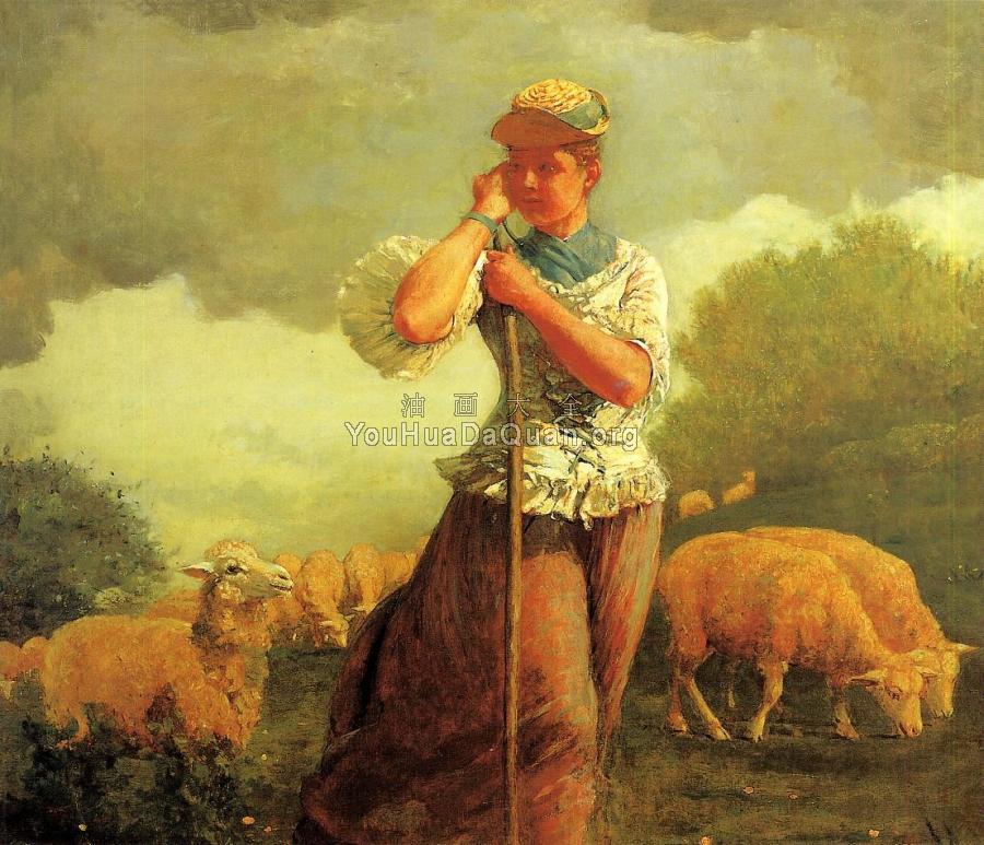 The Shepherdess of Houghton Farm - 温斯洛·荷默